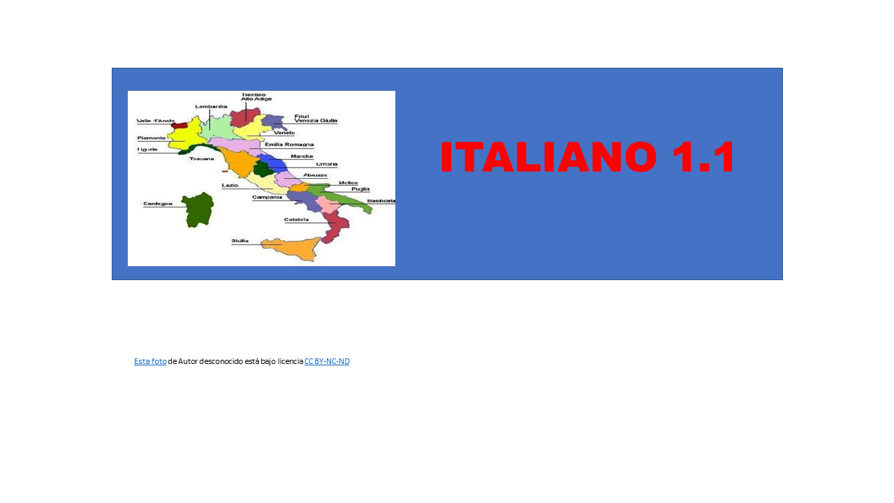 ITALIANO 1.1